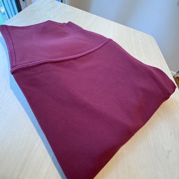 🍷 Lululemon Align™ High-Rise Leggings Burgundy – Size 6 - Picture 10 of 10